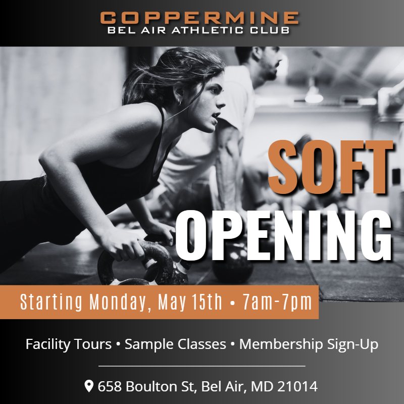 Coppermine Bel Air Athletic Club Soft Opening