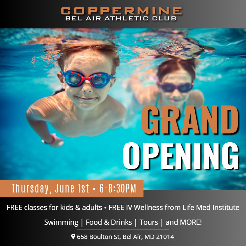 Coppermine Bel Air Athletic Club is Opening it’s Doors