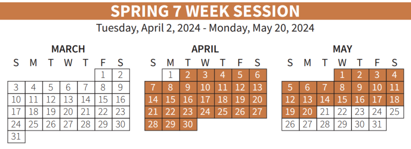 spring baac calendar